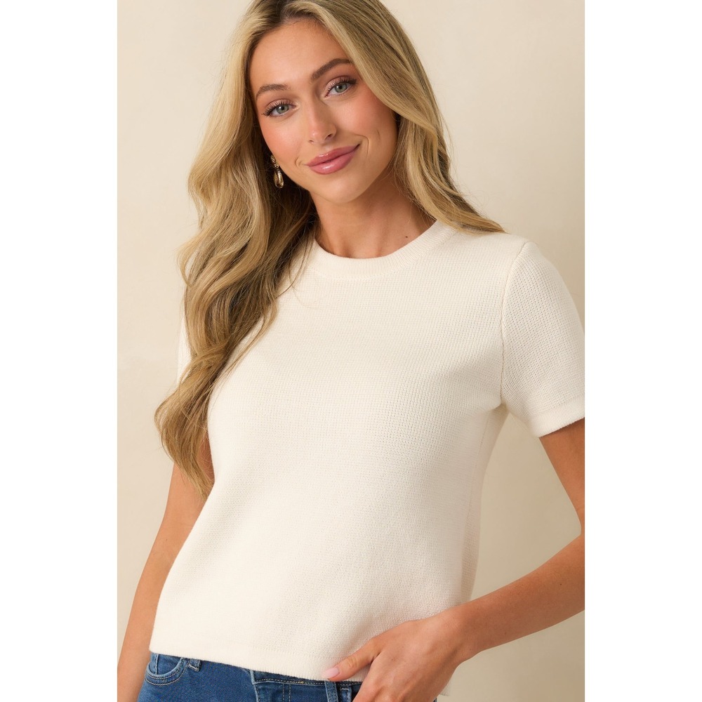 NWT Prosperina Mary Lynn Ivory Cotton Top / 100% Cotton / Size S / Lightweight - Picture 9 of 9